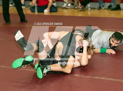 Thumbnail 3 in NCHSAA 4A West Wrestling Regional Championship photogallery.