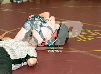 Thumbnail 3 in NCHSAA 4A West Wrestling Regional Championship photogallery.