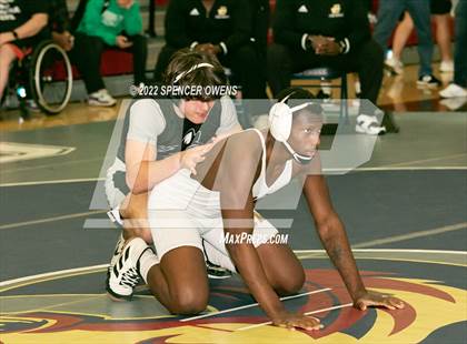 Thumbnail 3 in NCHSAA 4A West Wrestling Regional Championship photogallery.