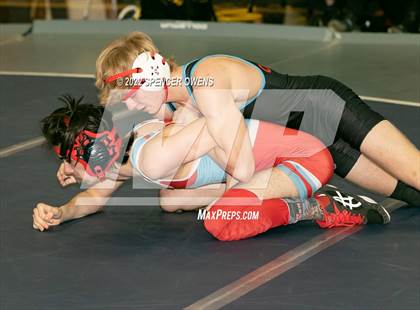 Thumbnail 3 in NCHSAA 4A West Wrestling Regional Championship photogallery.
