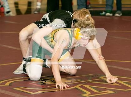 Thumbnail 2 in NCHSAA 4A West Wrestling Regional Championship photogallery.