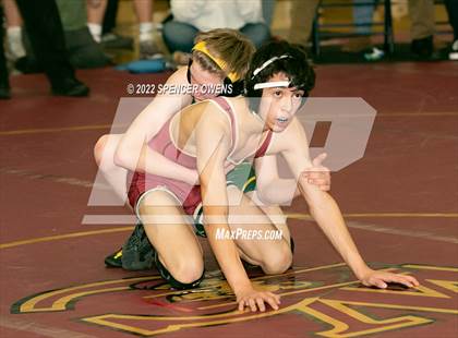 Thumbnail 2 in NCHSAA 4A West Wrestling Regional Championship photogallery.