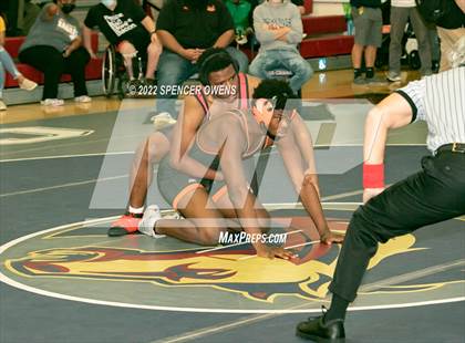 Thumbnail 1 in NCHSAA 4A West Wrestling Regional Championship photogallery.