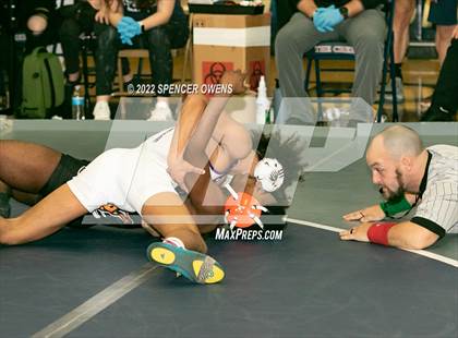 Thumbnail 1 in NCHSAA 4A West Wrestling Regional Championship photogallery.