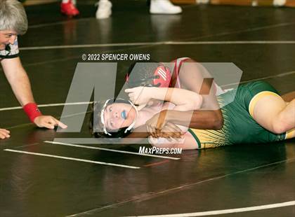 Thumbnail 3 in NCHSAA 4A West Wrestling Regional Championship photogallery.