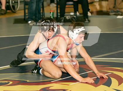 Thumbnail 1 in NCHSAA 4A West Wrestling Regional Championship photogallery.