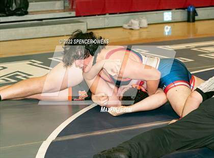 Thumbnail 3 in NCHSAA 4A West Wrestling Regional Championship photogallery.