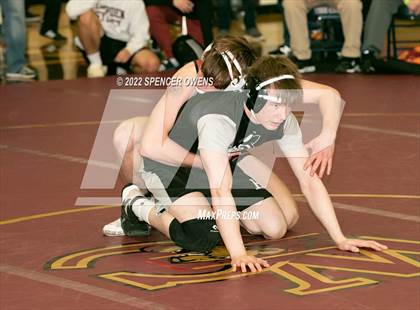 Thumbnail 2 in NCHSAA 4A West Wrestling Regional Championship photogallery.
