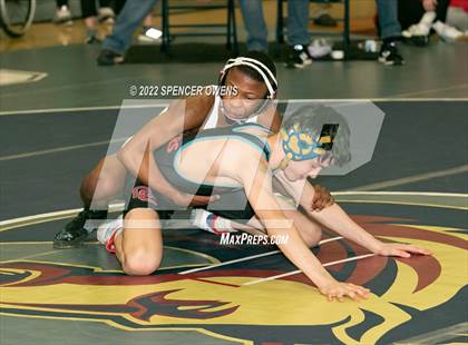 Thumbnail 1 in NCHSAA 4A West Wrestling Regional Championship photogallery.