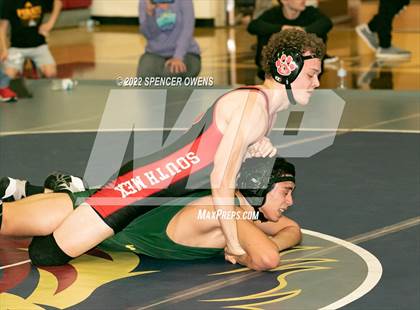 Thumbnail 1 in NCHSAA 4A West Wrestling Regional Championship photogallery.