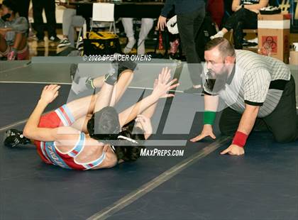 Thumbnail 2 in NCHSAA 4A West Wrestling Regional Championship photogallery.