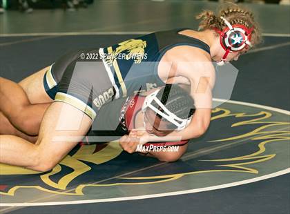 Thumbnail 1 in NCHSAA 4A West Wrestling Regional Championship photogallery.