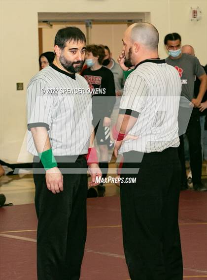 Thumbnail 1 in NCHSAA 4A West Wrestling Regional Championship photogallery.