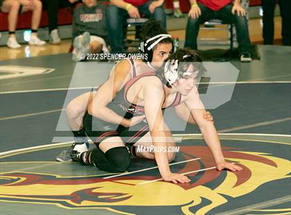 Thumbnail 1 in NCHSAA 4A West Wrestling Regional Championship photogallery.