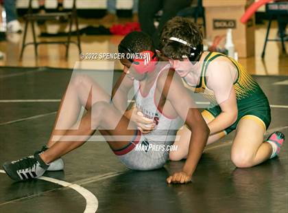 Thumbnail 2 in NCHSAA 4A West Wrestling Regional Championship photogallery.