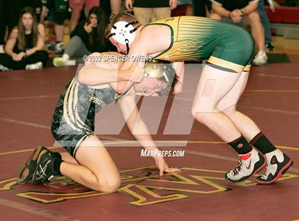 Thumbnail 2 in NCHSAA 4A West Wrestling Regional Championship photogallery.
