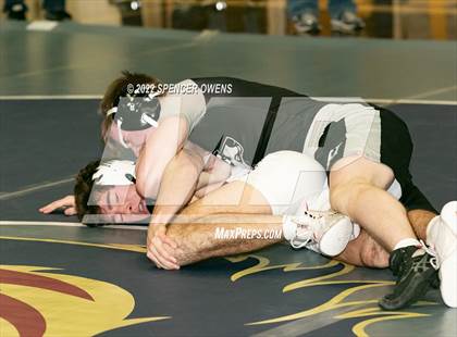 Thumbnail 3 in NCHSAA 4A West Wrestling Regional Championship photogallery.