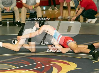 Thumbnail 3 in NCHSAA 4A West Wrestling Regional Championship photogallery.