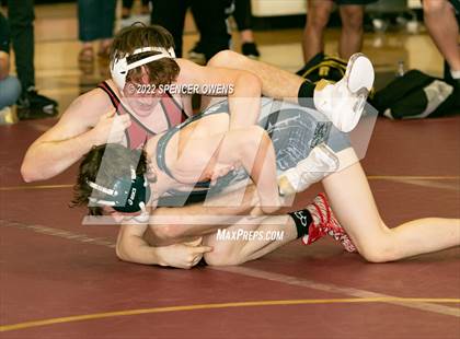 Thumbnail 2 in NCHSAA 4A West Wrestling Regional Championship photogallery.