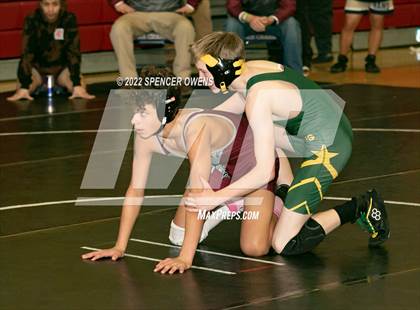 Thumbnail 1 in NCHSAA 4A West Wrestling Regional Championship photogallery.