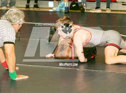 Thumbnail 3 in NCHSAA 4A West Wrestling Regional Championship photogallery.