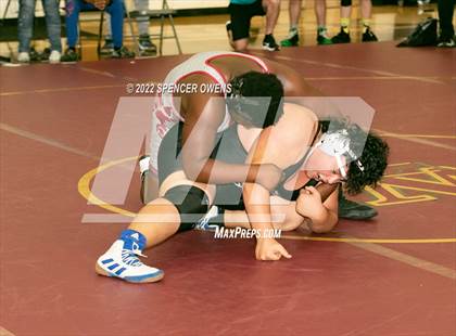 Thumbnail 3 in NCHSAA 4A West Wrestling Regional Championship photogallery.