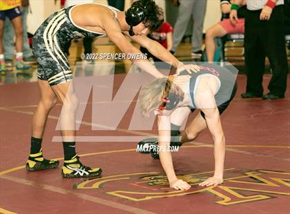 Thumbnail 2 in NCHSAA 4A West Wrestling Regional Championship photogallery.