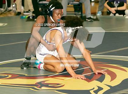 Thumbnail 3 in NCHSAA 4A West Wrestling Regional Championship photogallery.