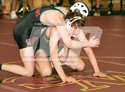 Thumbnail 1 in NCHSAA 4A West Wrestling Regional Championship photogallery.