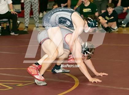 Thumbnail 1 in NCHSAA 4A West Wrestling Regional Championship photogallery.