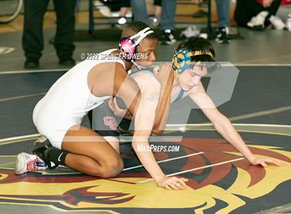 Thumbnail 2 in NCHSAA 4A West Wrestling Regional Championship photogallery.