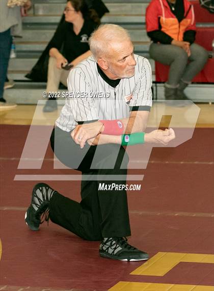 Thumbnail 3 in NCHSAA 4A West Wrestling Regional Championship photogallery.