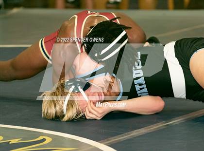 Thumbnail 1 in NCHSAA 4A West Wrestling Regional Championship photogallery.