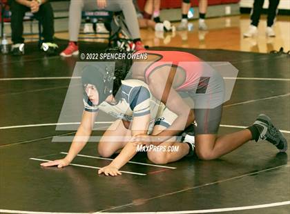 Thumbnail 1 in NCHSAA 4A West Wrestling Regional Championship photogallery.