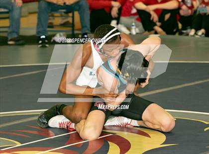 Thumbnail 2 in NCHSAA 4A West Wrestling Regional Championship photogallery.