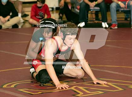 Thumbnail 3 in NCHSAA 4A West Wrestling Regional Championship photogallery.
