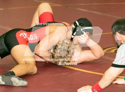 Thumbnail 3 in NCHSAA 4A West Wrestling Regional Championship photogallery.