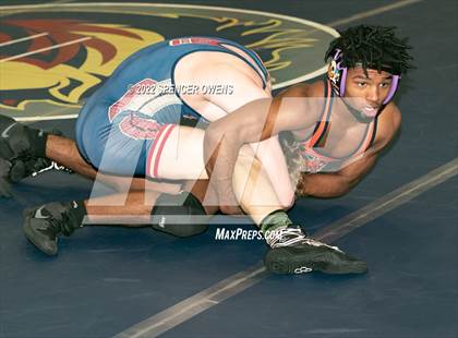 Thumbnail 1 in NCHSAA 4A West Wrestling Regional Championship photogallery.