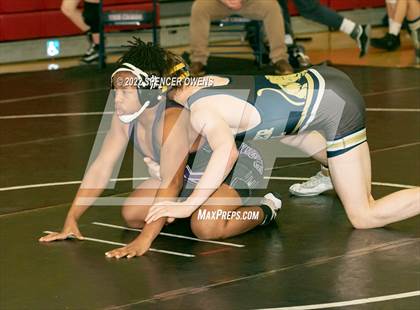 Thumbnail 2 in NCHSAA 4A West Wrestling Regional Championship photogallery.