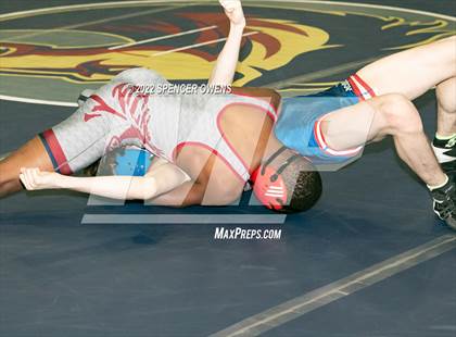 Thumbnail 1 in NCHSAA 4A West Wrestling Regional Championship photogallery.