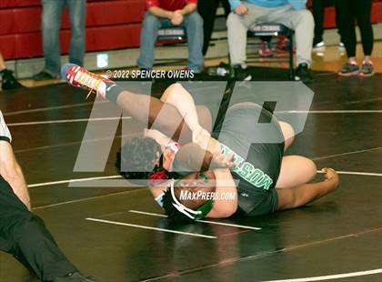 Thumbnail 3 in NCHSAA 4A West Wrestling Regional Championship photogallery.