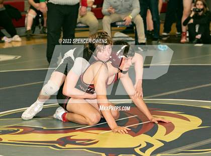 Thumbnail 1 in NCHSAA 4A West Wrestling Regional Championship photogallery.