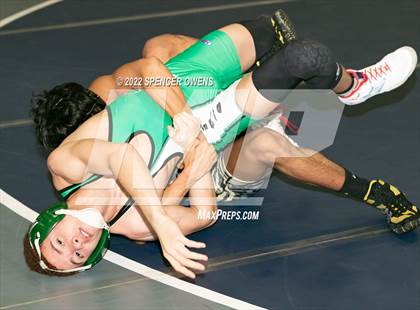 Thumbnail 3 in NCHSAA 4A West Wrestling Regional Championship photogallery.
