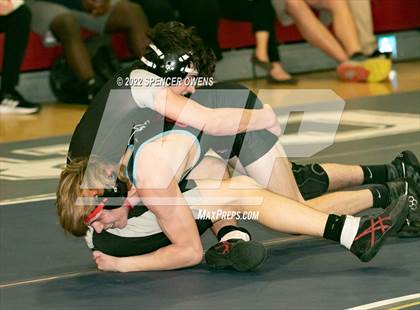 Thumbnail 2 in NCHSAA 4A West Wrestling Regional Championship photogallery.