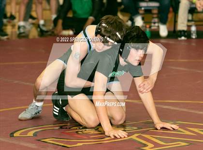 Thumbnail 1 in NCHSAA 4A West Wrestling Regional Championship photogallery.