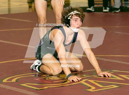 Thumbnail 3 in NCHSAA 4A West Wrestling Regional Championship photogallery.
