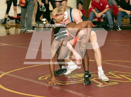 Thumbnail 1 in NCHSAA 4A West Wrestling Regional Championship photogallery.