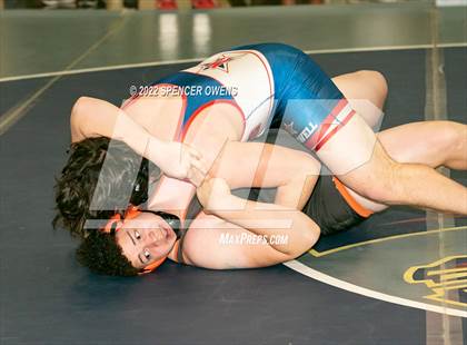 Thumbnail 1 in NCHSAA 4A West Wrestling Regional Championship photogallery.