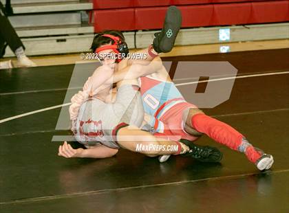Thumbnail 3 in NCHSAA 4A West Wrestling Regional Championship photogallery.