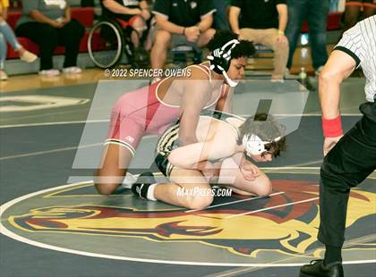 Thumbnail 1 in NCHSAA 4A West Wrestling Regional Championship photogallery.